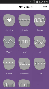Programmes de vibration du We Vibe 4 Plus